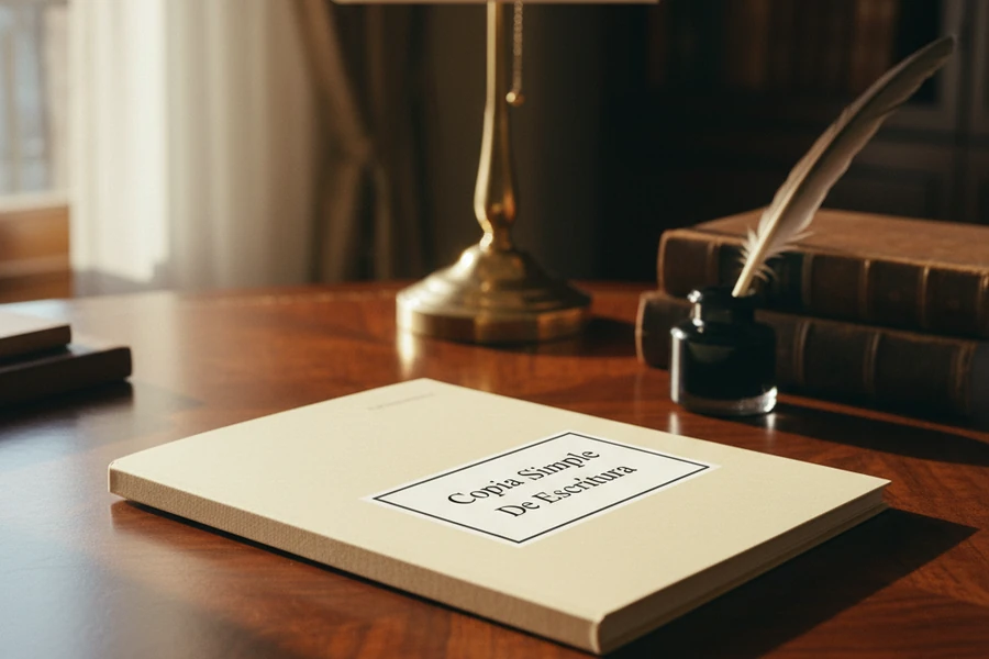 copia simple de escritura